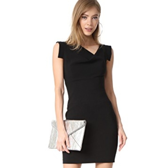 black halo black dress